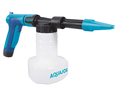 Restored Aqua Joe AJ-SPXN | In-Store Exclusive | 2-in-1 Hose-Powered Adjustable Foam Cannon Spray Gun Blaster | With Spray Wash Quick-Connect to Any Garden Hose (Refurbished)