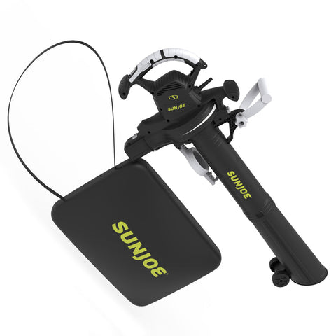 Restored Sun Joe SJ-BVM-GA | Electric 3-in-1 Blower, Mulcher & Vacuum | With Gutter Kit (Refurbished)