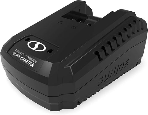 Restored Snow Joe + Sun Joe 24V-2AMP-SK1R | 24-Volt iON+ Starter Kit | W/ 2.0-Ah Battery and Quick Charger (Refurbished)