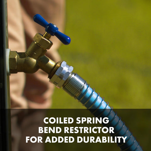 Restored Aqua Joe AJPGH50-DWS 5/8 in 50 Ft. Hybrid Polymer Flex Kink Free Hose (Refurbished)