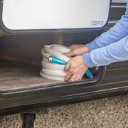 Restored Scratch and Dent Aqua Joe AJFJH50-58-RV Superlight Marine-Grade FiberJacket RV Hose, White (Refurbished)