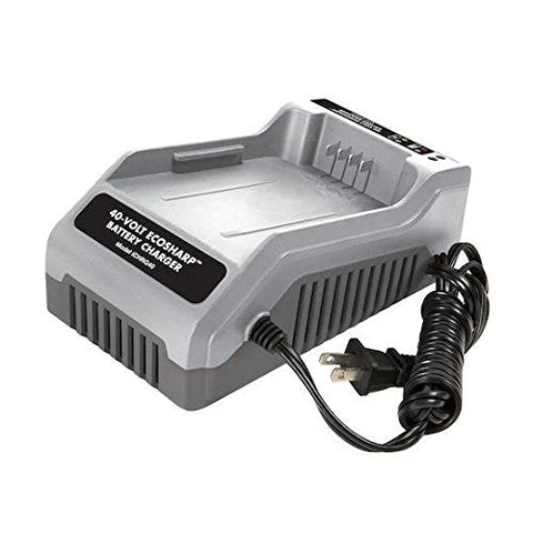 Restored Snow Joe + Sun Joe iCHRG40 | EcoSharp Lithium-Ion Battery Charger | 40 Volt | Gray | CERTIFIED AUTHENTIC (Refurbished)