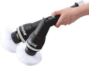 Restored Sun Joe 24V-PWSCRB-LTW | 24-Volt* IONMAX Cordless Multi-Purpose Indoor/Outdoor 1000-OPM Oscillating Scrubber | 4 Attachments & Battery + Charger Included (Refurbished)