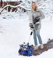 Restored Snow Joe 13.5" Cordless Directional Snow Thrower Kit | In-Store Exclusive | W/ Charger & 5.0Ah Battery (Refurbished)