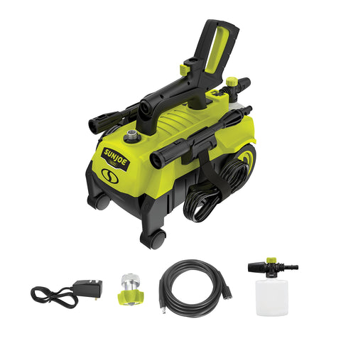 Restored Sun Joe SPX3160 | 1600 PSI Max Electric Pressure Washer | 1.45 GPM | 11-Amp Motor | Ultra Portable | Foam Cannon Included (Refurbished)