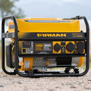 Restored Firman Gas Portable Generator P03605 | 4550W | Recoil Start | 120/240V | Versatile Outlets | Generator Only (Refurbished)