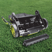 Restored Sun Joe AJ805E Electric Dethatcher and Scarifier | 15-Inch | 13-Amp | 5-Position Height Adjustment | Removable 13.2-Gal Collection Bag (Refurbished)