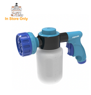 Restored Aqua Joe AJ-MSG-TND | In-Store Exclusive | Hose-Powered Multi Spray Gun | W/ Quick Change Soap to Water Dial | 7 Spray Patterns | Holds Up To 17 Fl Oz (Refurbished)