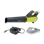 Restored Sun Joe 24V-JB-LTE | 24V 385-CFM Turbine Cordless Jet Leaf Blower Kit | 2.0-Ah Battery + Quick Charger (Refurbished)