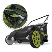 Restored Sun Joe SDJ601LS | 21-in Manual Leaf Sweeper | 22-Gal Collection Bag (Refurbished)