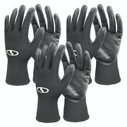 Restored Sun Joe GGNP-S3-BLK Reusable Nitrile-Palm Gloves | Tactile | Washable | One Size Fits Most | Set of 3 (Black) (Refurbished)