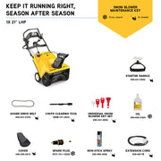 Cub Cadet 1X 21 in. Single-Stage Snow Blower  | Electric Start | 208 cc | Remote Chute (31PM2T6C710)