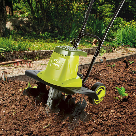 Restored Sun Joe TJ604E | In-Store Exclusive | 16 in 13.5 AMP Electric Garden Tiller/Cultivator (Refurbished)