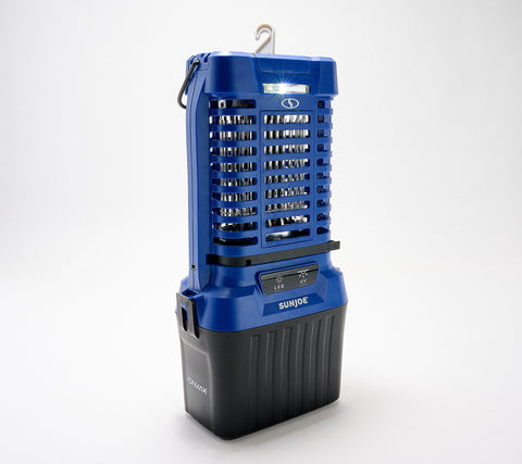 Restored Sun Joe Portable 24V Battery Operated Bug Zapper | Blue (Refurbished)