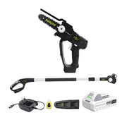 Restored Sun Joe 24V-HCSWP-6-LTE | In-Store Exclusive | 24-Volt* IONMAX Cordless Telescoping Pole Pruning Saw Kit | 4000 RPM | W/ 2.0-Ah Battery + Charger (Refurbished)