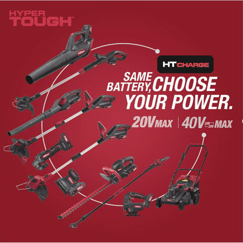 Restored Hyper Tough 20V 2.0Ah Battery & Charger Combo | (HT21-401-003-10 / JS-22055-117UN) | Reliable Power & Charging Upgrade (Refurbished)