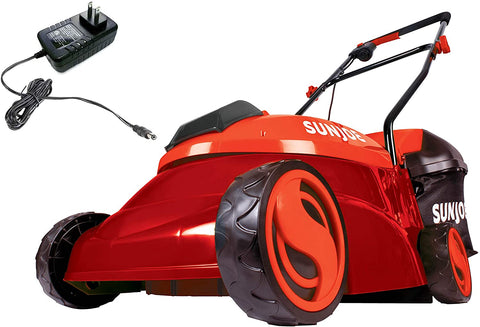 Restored Sun Joe MJ401C-XR Cordless Lawn Mower | 14 inch | 28V | 5 Ah | Brushless Motor (Refurbished)