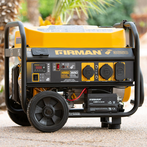 Restored Firman P03608 Gas Portable Generator | 4550W | 208 cc Engine 14 Hour Run Time | Remote Start | 120V | Generator Only (Refurbished) | IN-STORE EXCLUSIVE