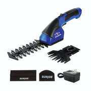 Restored Sun Joe HJ604C-SJB 2-in-1 Cordless Grass Shear + Hedger | 7.2 V (Blue) (Refurbished)