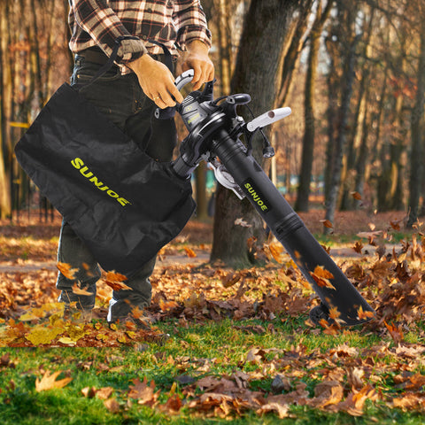Sun Joe SJ-BVM-GA | Electric 3-in-1 Blower, Mulcher & Vacuum | With Gutter Kit (Refurbished) | In-Store Exclusive