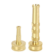 Restored Aqua Joe SJI-4BHNC Ultimate Solid Brass, Heavy Duty Adjustable Twist Nozzle and Jet Sweeper Nozzle (Refurbished)