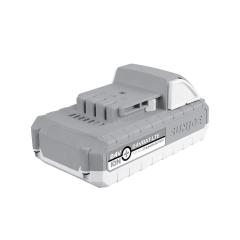 Restored Snow Joe + Sun Joe 2.0Ah Battery & Charger | CERTIFIED AUTHENTIC iON+ 24VBAT-LTE & Charger Combo Pack | EcoSharp LITE Lithium-Ion Battery | 24 Volt | 2.0 Ah (Refurbished)