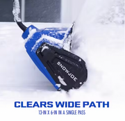 Restored Snow Joe 24V-SS13-TV1 Bundle | 13" Cordless Snow Shovel | 4-Ah Battery | Quick Charger | Cover + Ice Dozer Included (Refurbished)