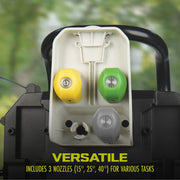 Restored Sun Joe SPX3000-QW2 Electric Pressure Washer W/ Wheels | 7-Pc Accessory Kit | 14.9-Amp | 2200 Rated PSI | 1.1 Rated GPM (Refurbished)