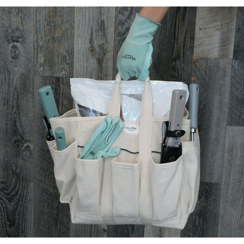 Restored Martha Stewart MTS-CNVBG-MBK Heavy-Duty Canvas Garden Bag (Black) (Refurbished)