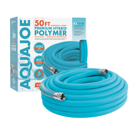 Restored Aqua Joe AJPGH50-DWS 5/8 in 50 Ft. Hybrid Polymer Flex Kink Free Hose (Refurbished)