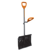 Ergie Shovel ERG-SNSH18 Steel Shaft Impact Resistant Snow Shovel, 18-Inch Shovel, 48-Inch Shaft, Push/Scoop Combination Blade (Open Box)