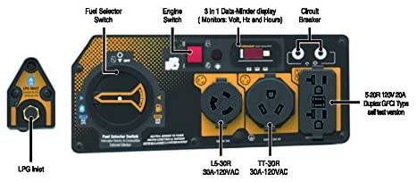 Restored Firman H03651 Dual Fule Generator | 4550 Watts | 208cc Engine | Electric Start | Low Oil Shut Off | Generator Only (Refurbished)