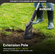 Restored Sun Joe 24V 24V-CTLR-LTE | 2-in-1 Hand Held & Long Handle Tiller Cultivator (Refurbished)