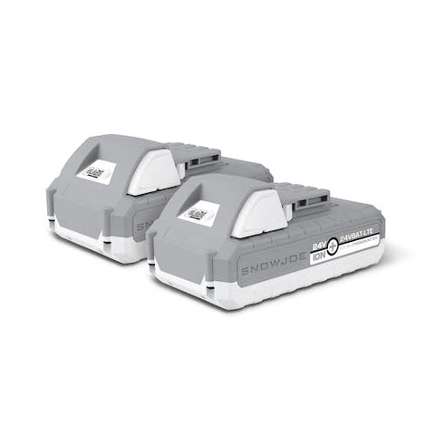 Snow + Sun Joe 24V Bundle W/ (2) 2.0-Ah Batts and Dual Quick Charger (Open Box)