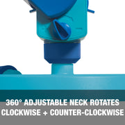 Aqua Joe AJ-OSPR20 | Mini Gear-Driven Oscillating Sprinkler | On Sled Base | Customizable Coverage | 4,250 Sq. Ft. Max | Blue (Refurbished)