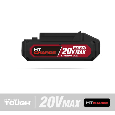 Restored Hyper Tough 20V 2.0Ah Battery & Charger Combo | (HT21-401-003-10 / JS-22055-117UN) | Reliable Power & Charging Upgrade (Refurbished)