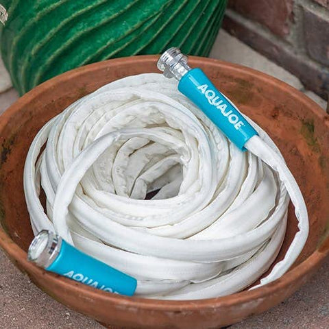 Restored Scratch and Dent Aqua Joe AJFJH50-58-RV Superlight Marine-Grade FiberJacket RV Hose, White (Refurbished)