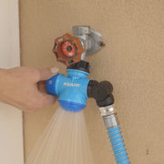 Restored Aqua Joe SJI-MFGA1 Multi-Function Outdoor Faucet and Garden Hose Tap Connector (Refurbished)