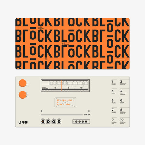 Desk Mat Vintage Orange