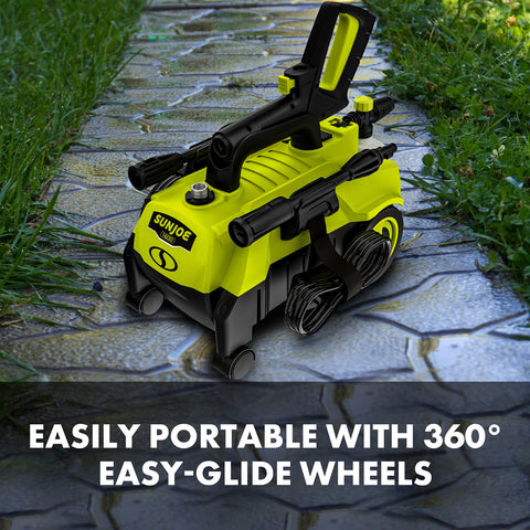 Restored Sun Joe SPX3160 | 1600 PSI Max Electric Pressure Washer | 1.45 GPM | 11-Amp Motor | Ultra Portable | Foam Cannon Included (Refurbished)