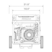 Restored Firman H03651 Dual Fule Generator | 4550 Watts | 208cc Engine | Electric Start | Low Oil Shut Off | Generator Only (Refurbished)