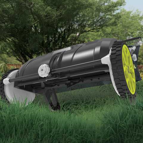 Restored Sun Joe SDJ601LS | 21-in Manual Leaf Sweeper | 22-Gal Collection Bag (Refurbished)