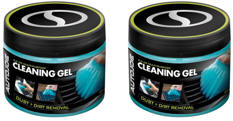 Restored Car Cleaning Gel | Automotive Dust Car Crevice Cleaner | Slime Auto Air Vent and Interior Detail Removal | Car Putty and Keyboard Cleaner (2-Pack, Unscented) (Refurbished)