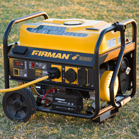 Restored Firman P03608 Gas Portable Generator | 4550W | 208 cc Engine 14 Hour Run Time | Remote Start | 120V | Generator Only (Refurbished) | IN-STORE EXCLUSIVE
