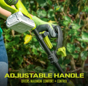 Restored Sun Joe 24V-HT18-GT10-LTE | 24V Cordless Hedge Trimmer + Stringless Grass Trimmer | W/ 2.0-Ah Battery + Charger (Refurbished)