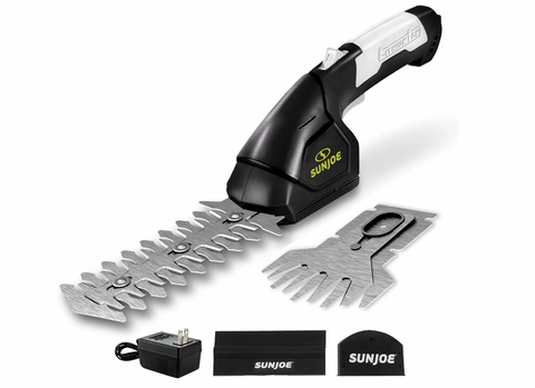 Restored Sun Joe HJ604C 7.2-Volt 2-in-1 1250-RPM Cordless Grass Shear / Shrubber Handheld Trimmer, Rechargeable On-board Lithium-Ion Battery and Charger Included (Refurbished)