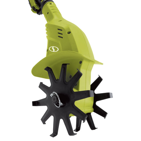 Restored Sun Joe 24V-TLR-LTE | 24V Cordless Garden Tiller + Cultivator Kit | W/ 2.0-Ah Battery and Charger (Refurbished)