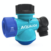 Restored Aqua Joe SJI-MFGA1-AQU Multi-Function Outdoor Faucet and Garden Hose Tap Connector, Blue (Refurbished)