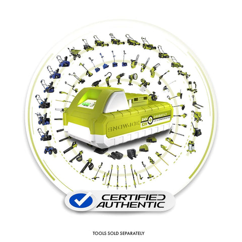 Restored Snow Joe IONMAX System Compatible 24VBAT-LT EcoSharp Pro Lithium-Ionmax Battery, 24 Volt, 2.5-Ah (Refurbished)