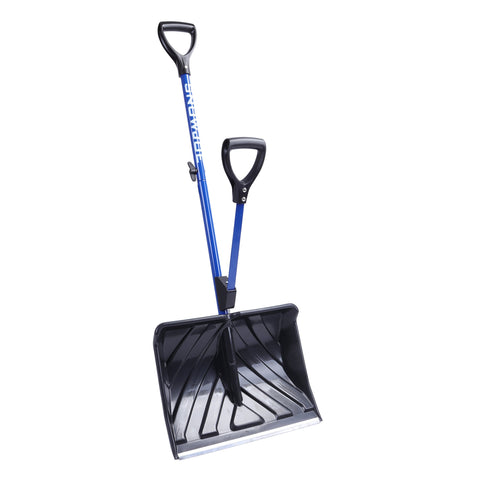 Restored Snow Joe Shovelution SJ-SHLV01 | 18-in Strain-Reducing Snow Shovel | W/ Spring Assisted Handle (Refurbished)